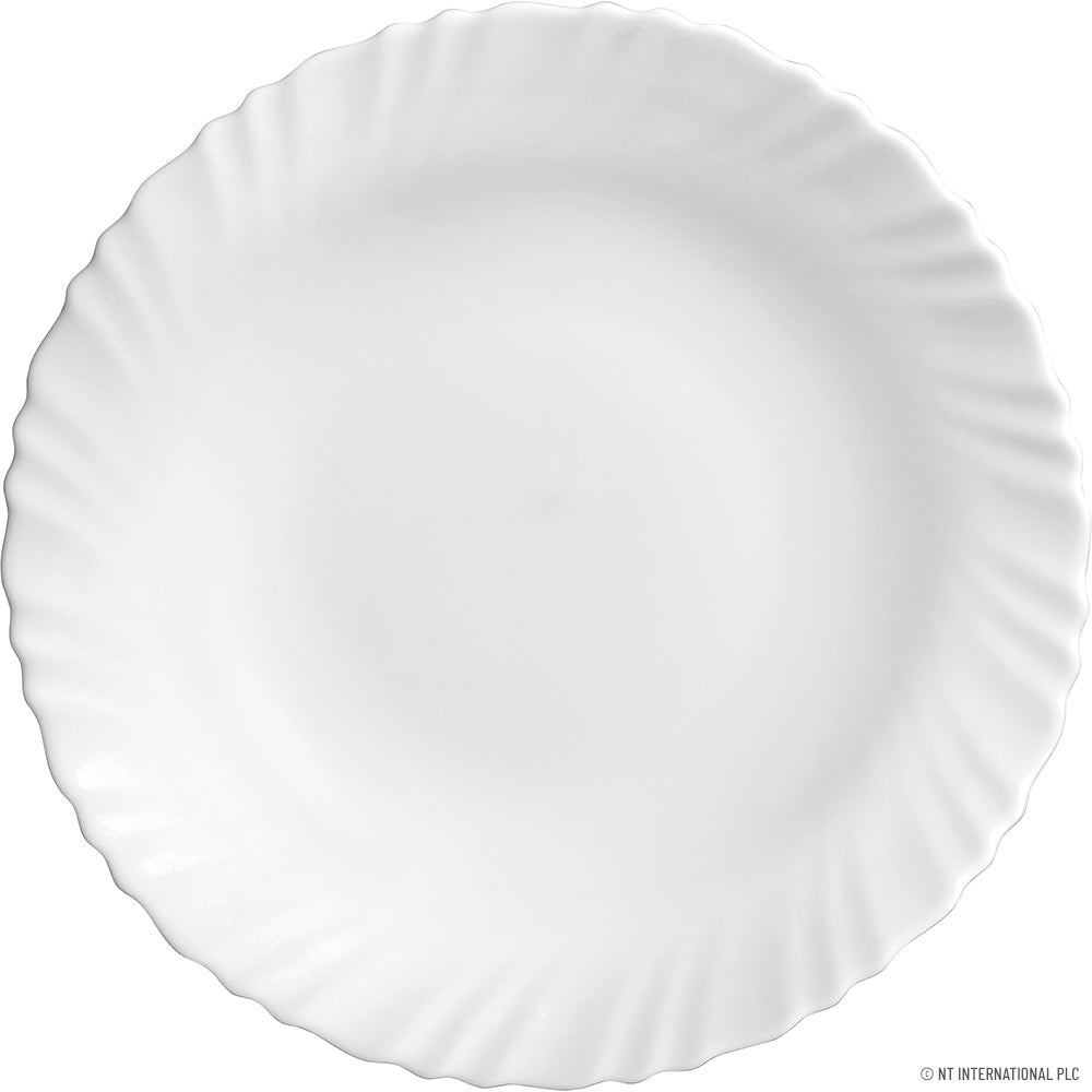 Sublimez votre expérience culinaire avec l'assiette à soupe Classique 23 cm - Blanc uni.