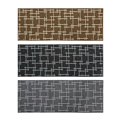 le tapis de couloir lavable d'intérieur Stylish Vector - Motif entrecroisé assorti 57x150cm.