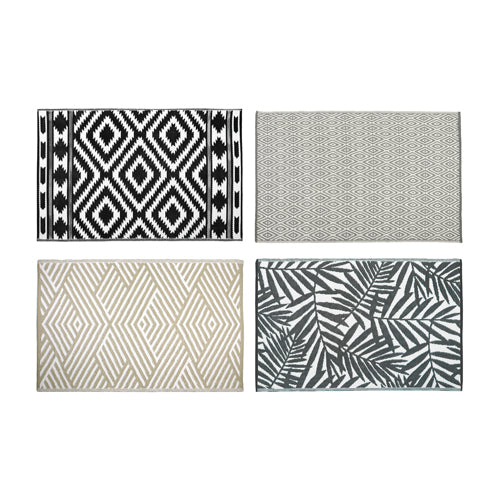 Embellissez votre espace extérieur avec le tapis d'extérieur Thegardener Geo 120x170cm.