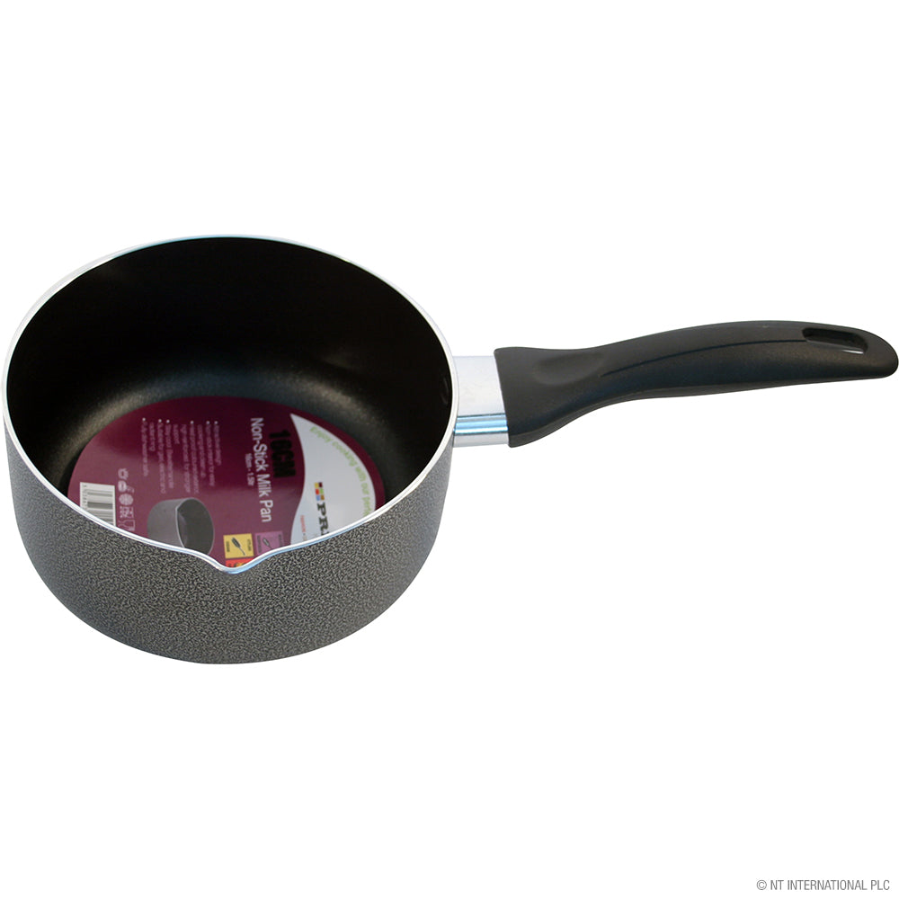 Casserole à lait 16cm - Batterie de cuisine de qualité supérieure effet pierre pour des délices mijotés à la perfection