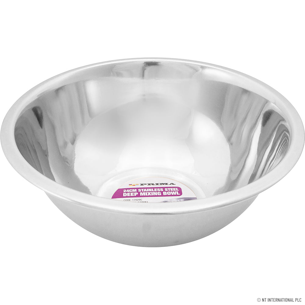Bol mélangeur profond de 24 cm - Acier inoxydable