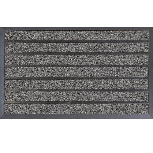 Paillasson grattoir professionnel Dirt Stopper - Gris 45x75cm environ | Gardez vos sols propres avec un tapis robuste.