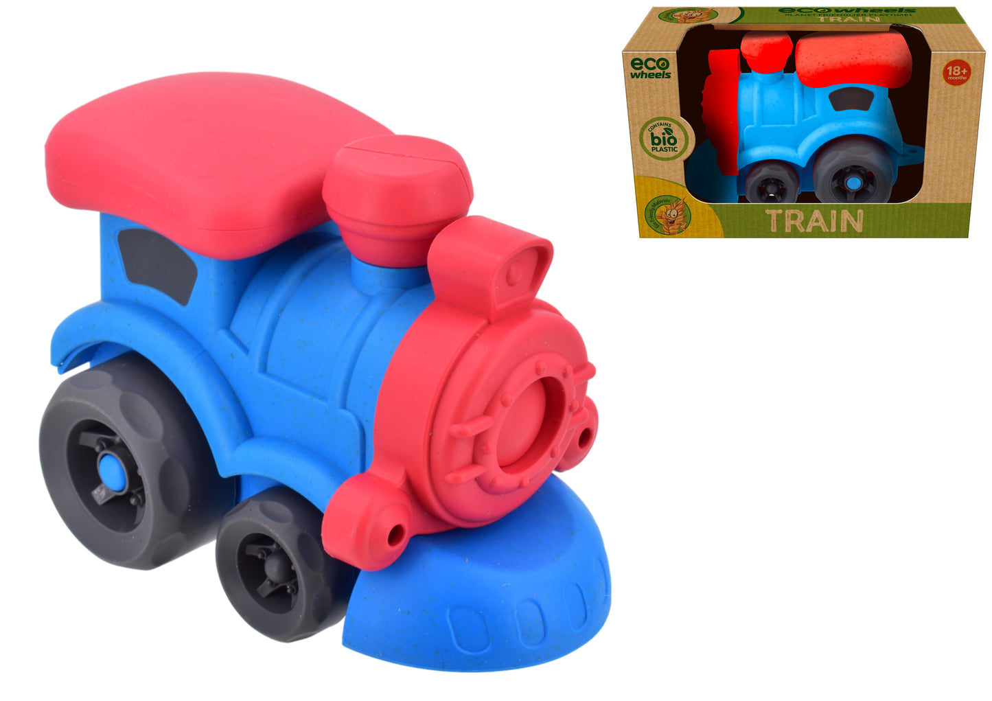 le Train Écologique en Bioplastique 16cm | Jouets Durables