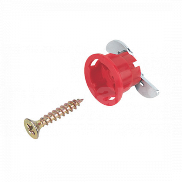 PLUMB GRIPIT PLASTERBOARD FIXING RED 18x15mm 2PK