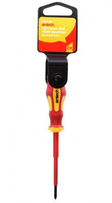 Tournevis électrique Amtech PZ0 75 mm VDE 1000V – EN IEC 60900 – Conçu pour 1000V