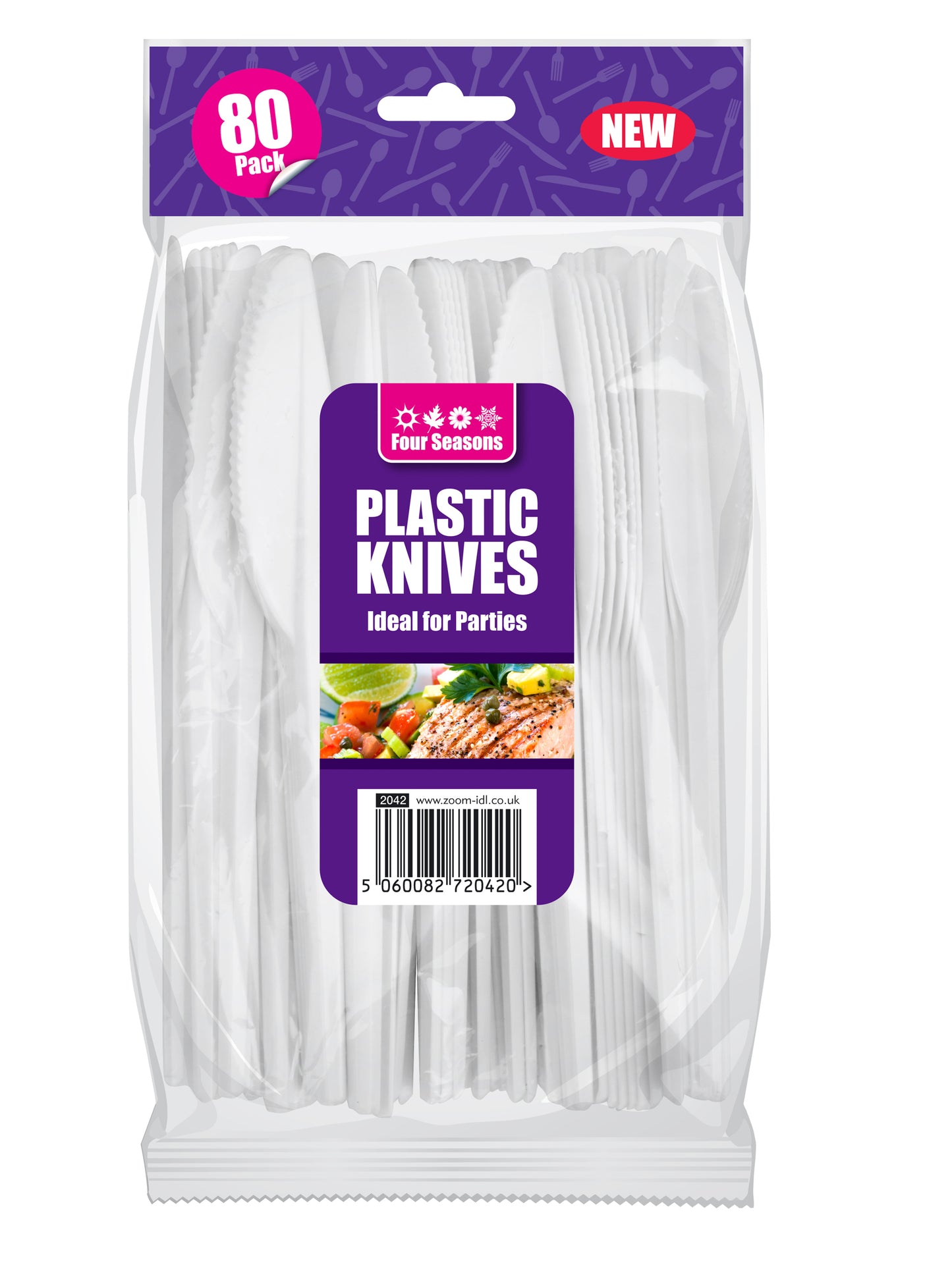 Couteaux en plastique paquet de 50