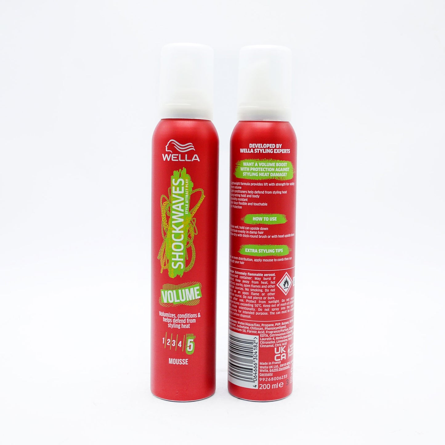 SHOCKWAVES MOUSSE VOLUME PROTECTION CHALEUR 200ml