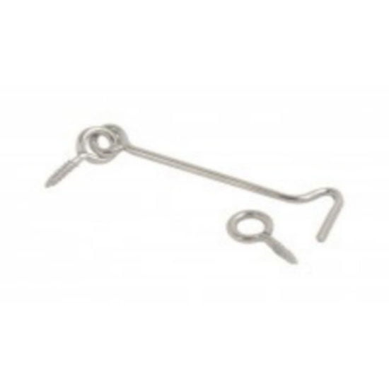 Gate Hooks & Eyes, BZP 100mm (4")