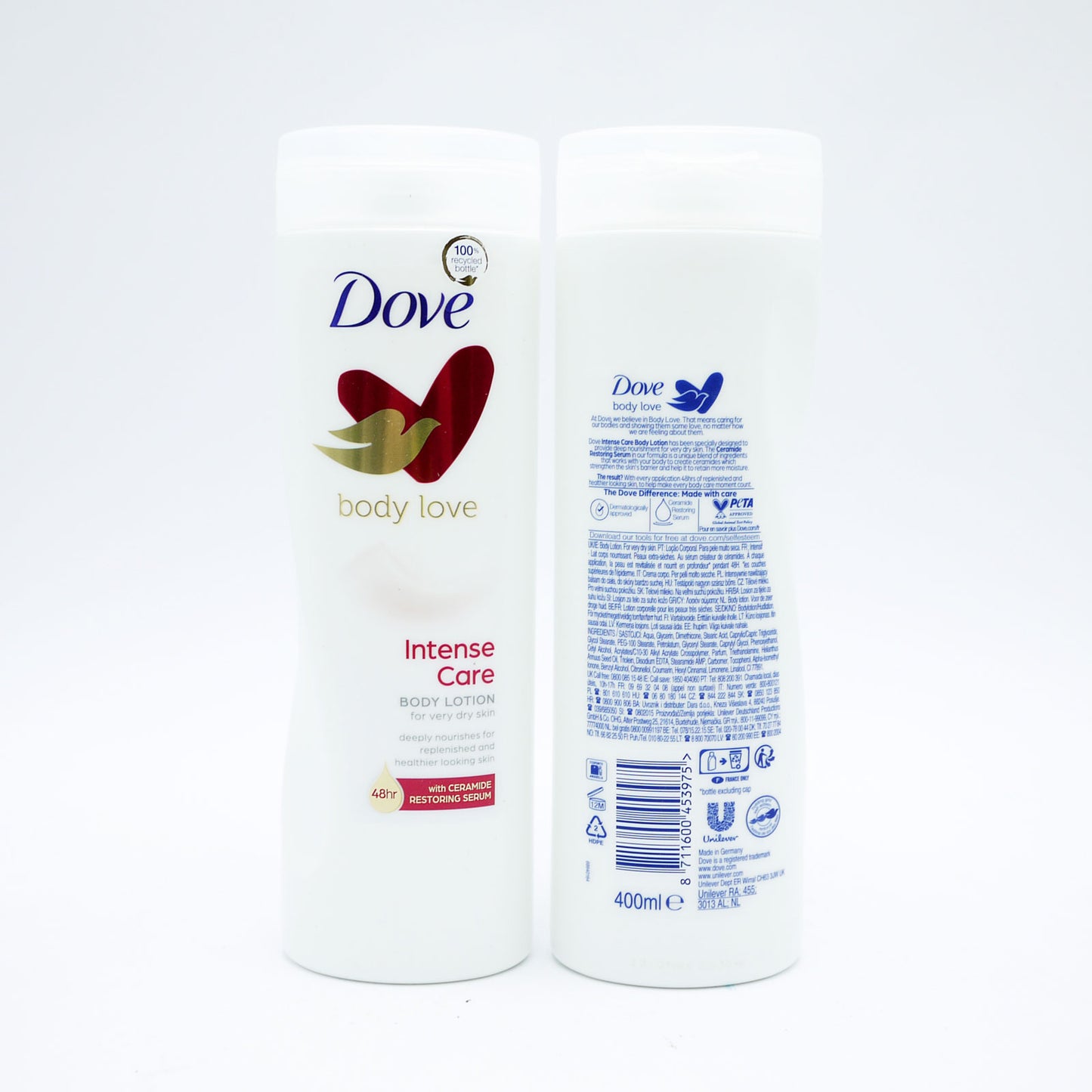 LAIT CORPOREL DOVE INTENSIF PEAUX TRÈS SÈCHES 400ML