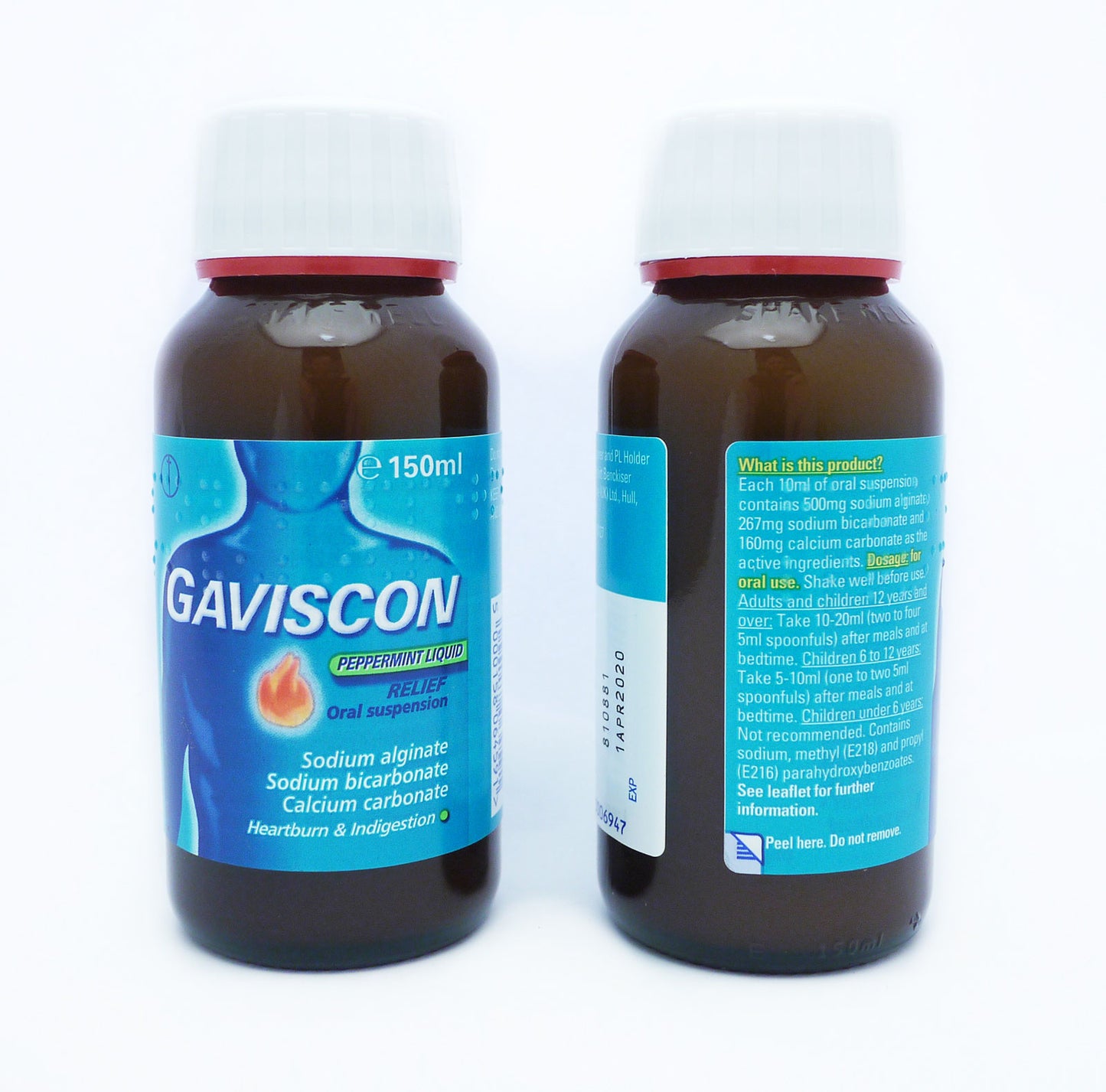 GAVISCON LIQUIDE MENTHE POIVRÉE 150ML