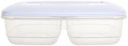 BOÎTE ALIMENTAIRE DOUBLE 2,5 L - COUVERCLE BLANC