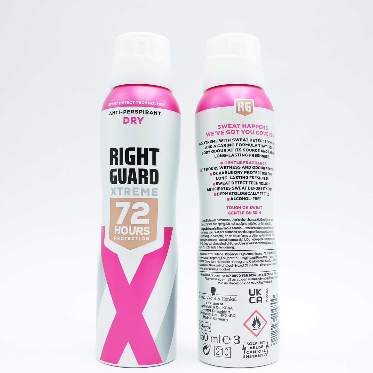 RIGHT GUARD DÉO A/P FEMMES XTREME DRY 150ml