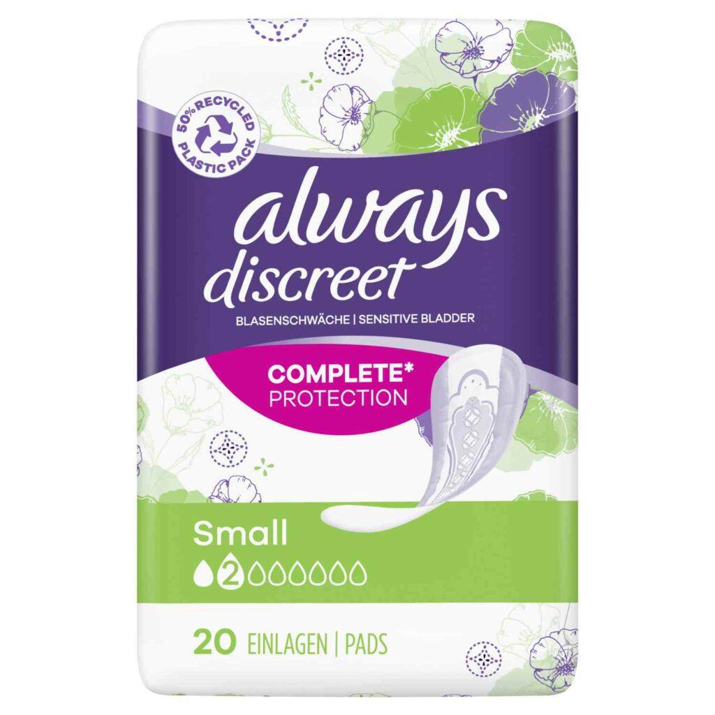 ALWAYS DISCREET SERVIETTES POUR INCONTINENCE SM20