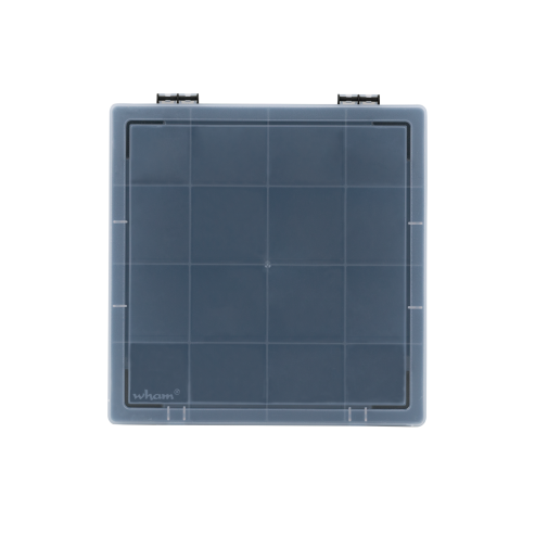Organisateur DIY 29cm Carré 16 Compartiments Noir/Transparent 10.02