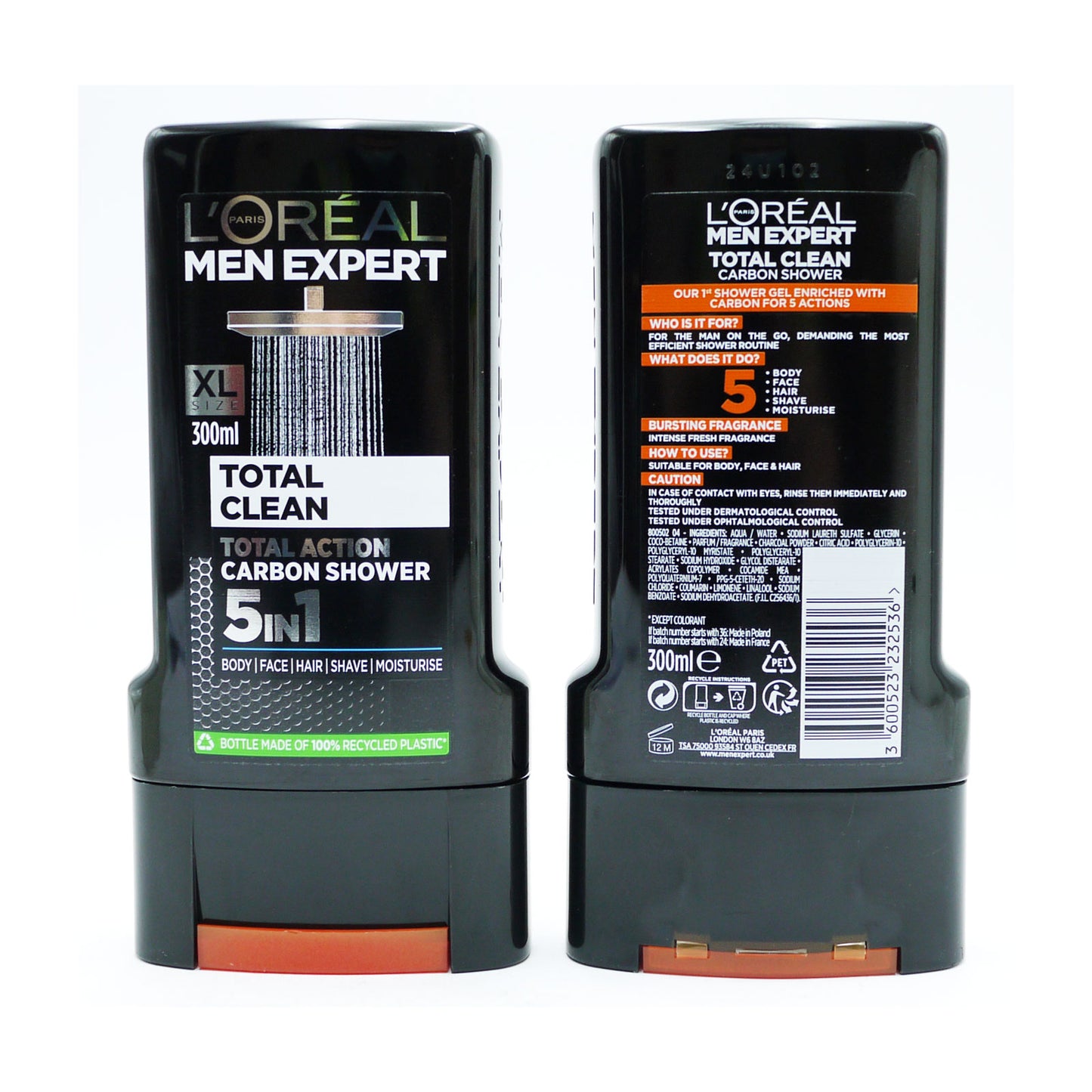 LOREAL MEN EXPERT SHOWER GEL TOTAL CLEAN 300ml