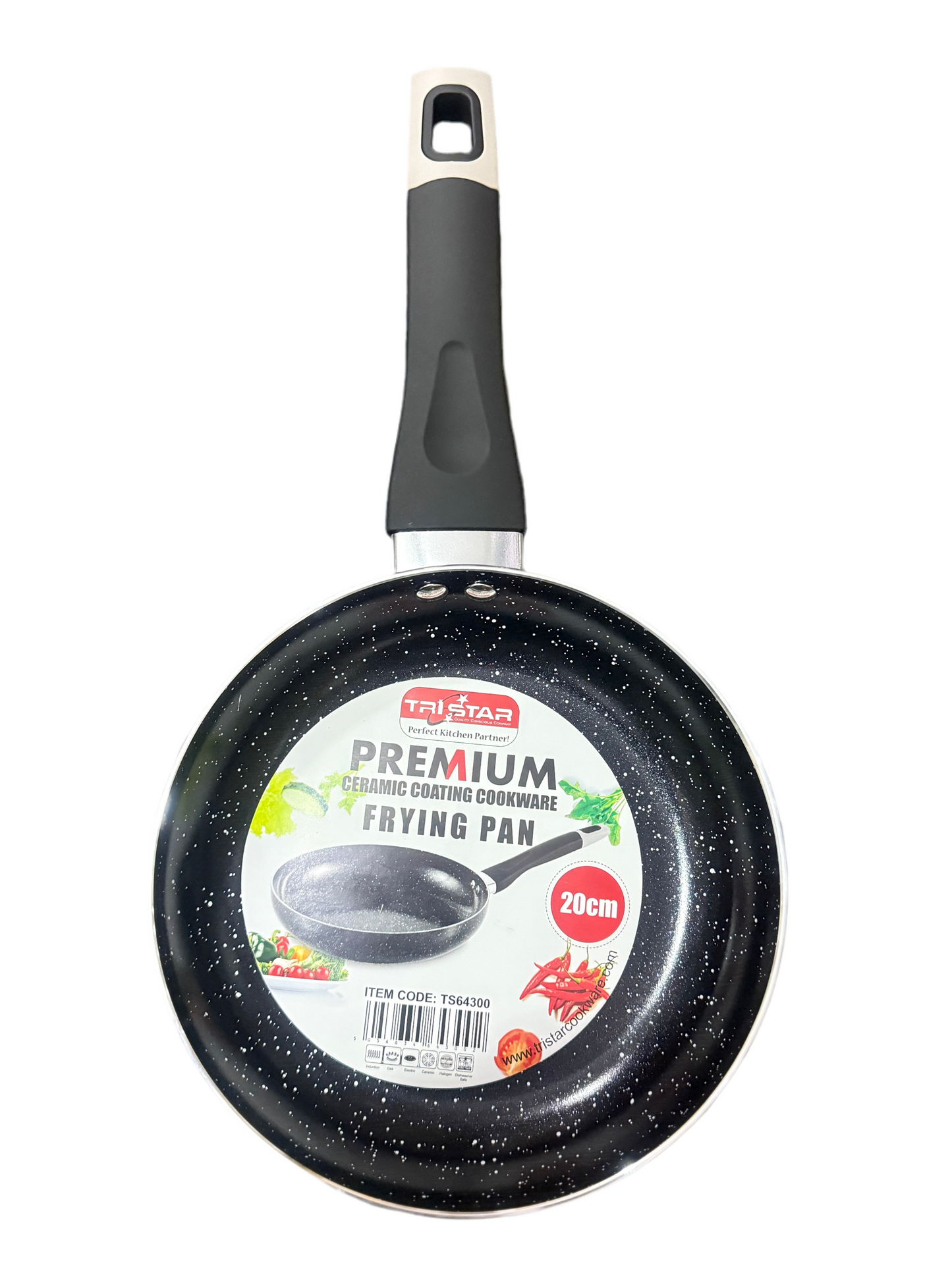 TRISTAR POÊLE À FRIRE AVEC REVÊTEMENT EN CÉRAMIQUE DE QUALITÉ SUPÉRIEURE 20cm