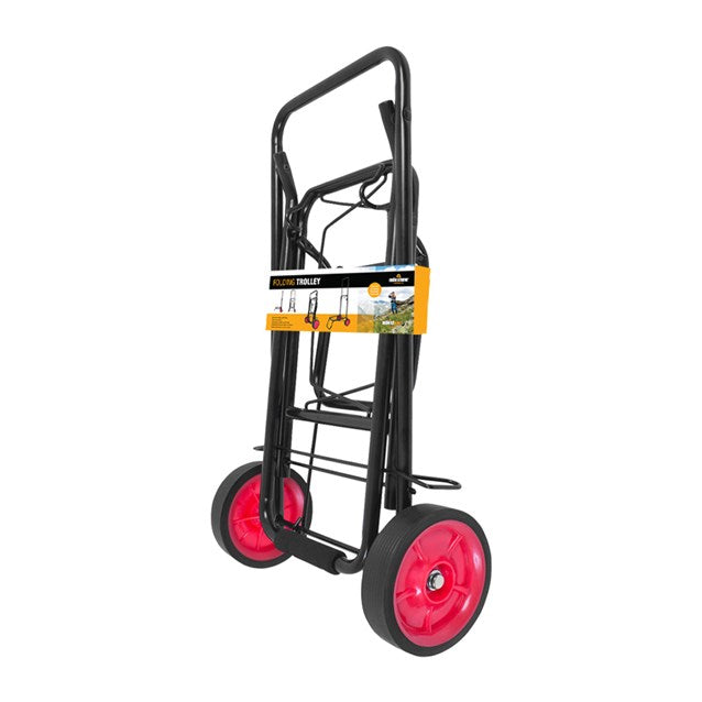 Milestone Camping Folding Trolley Black 50Kg 61x34x14cm