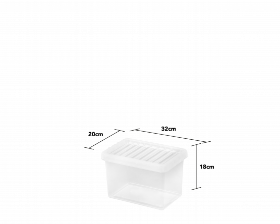Boîte Cristal 7 litres avec Couvercle Transparent