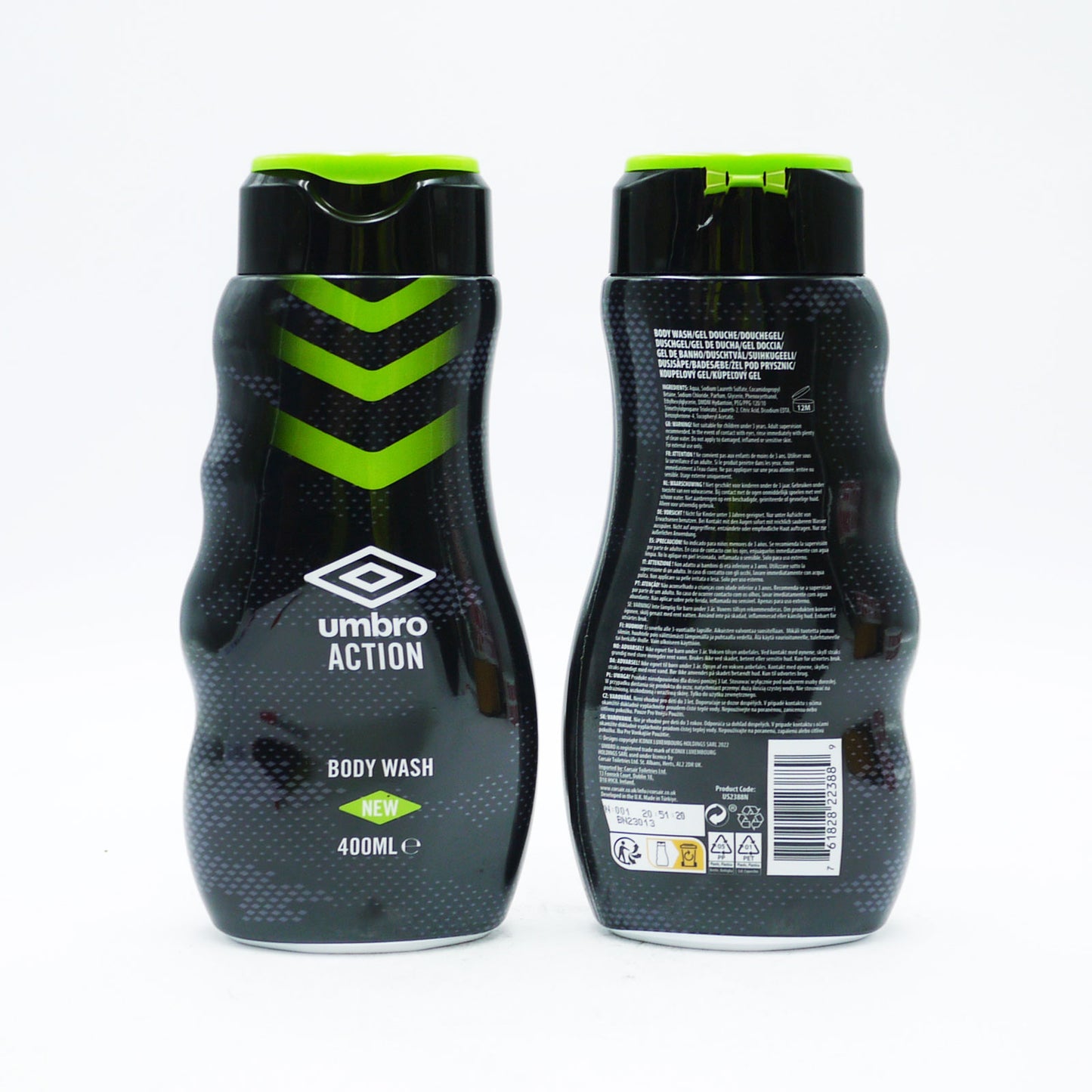 GEL DOUCHE UMBRO ACTION GREEN 400ML