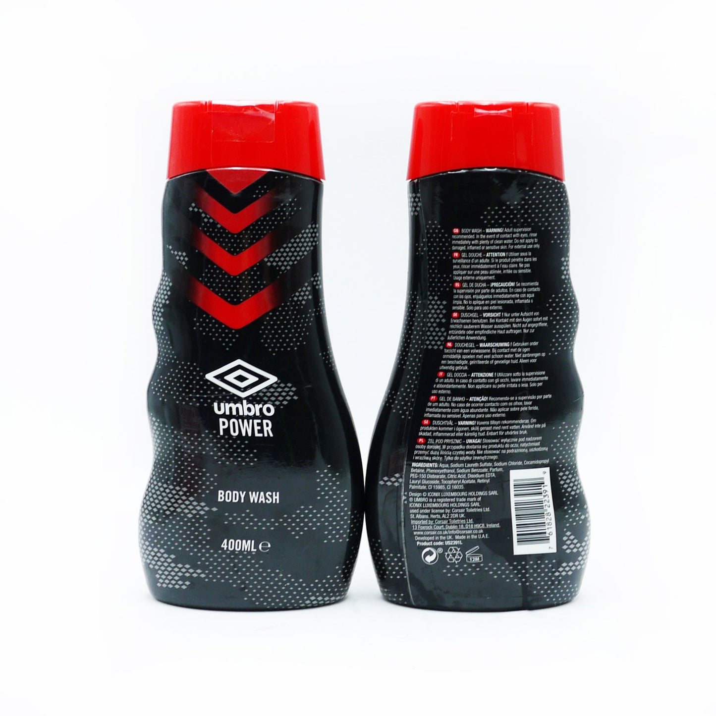 UMBRO GEL DOUCHE POWER ROUGE 400ML