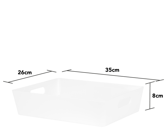 Studio Basket 5.01 Rectangulaire Blanc Glacial