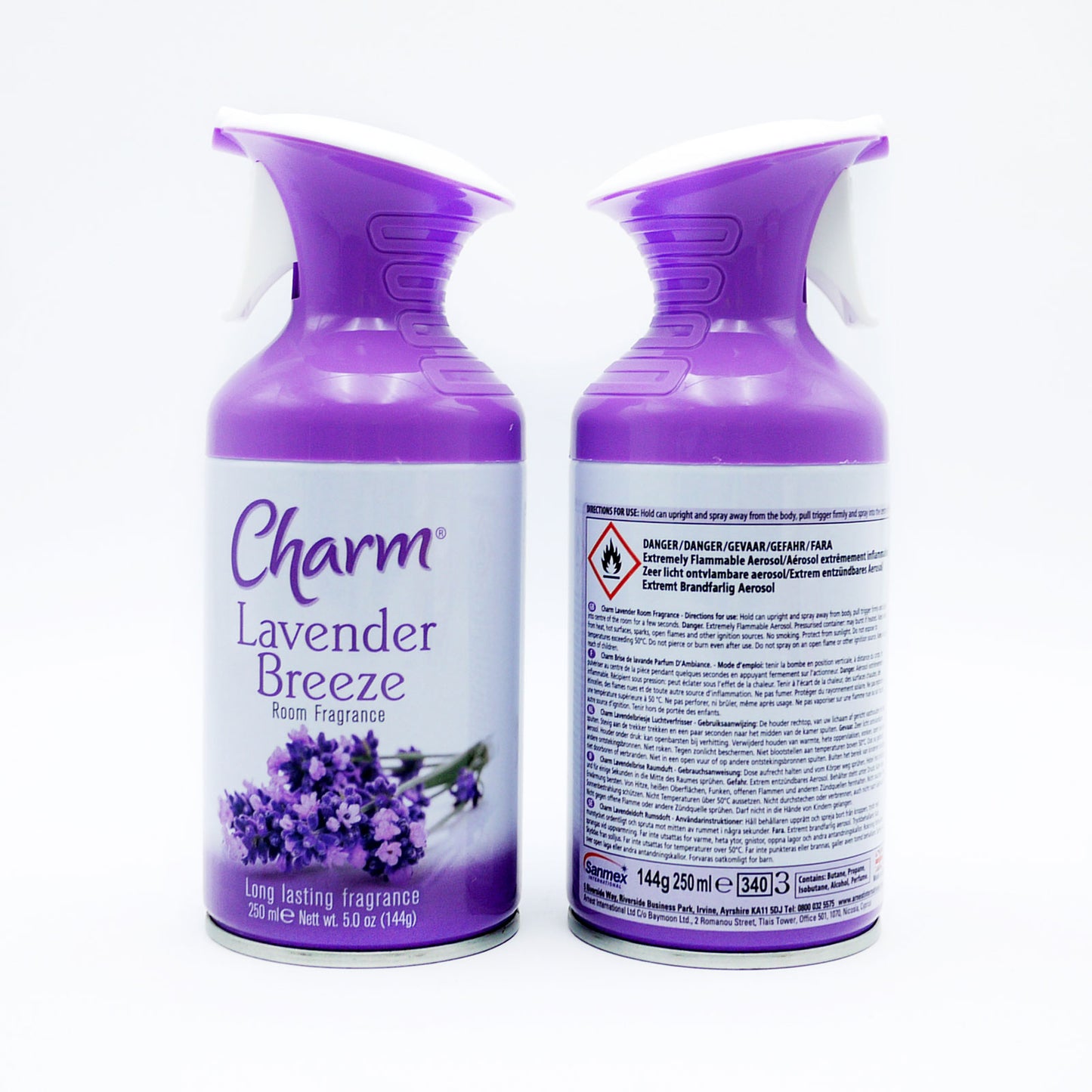 CHARM DÉSODORISANT LAVANDE SÈCHE VAPORISATEUR 250ML