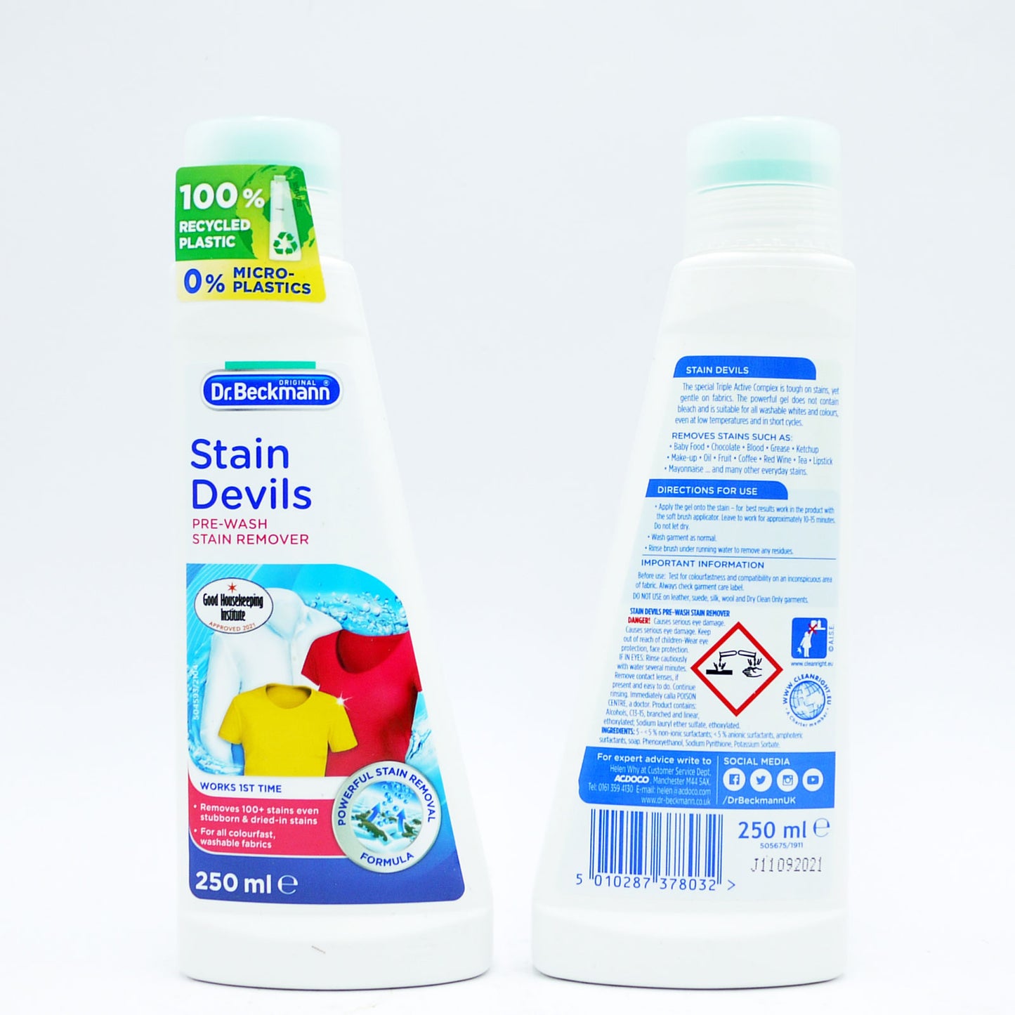 DR BECKMANN DÉTACHANT DIABLES PRÉLAVAGE 250 ML