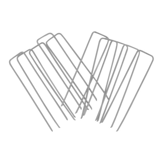 GardenKraft Lot de 10 piquets en U pour gazon artificiel