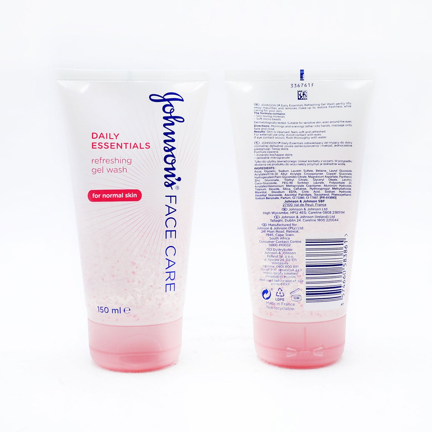 J&J GEL NETTOYANT QUOTIDIEN ESSENTIEL VISAGE NORMAL 150ML