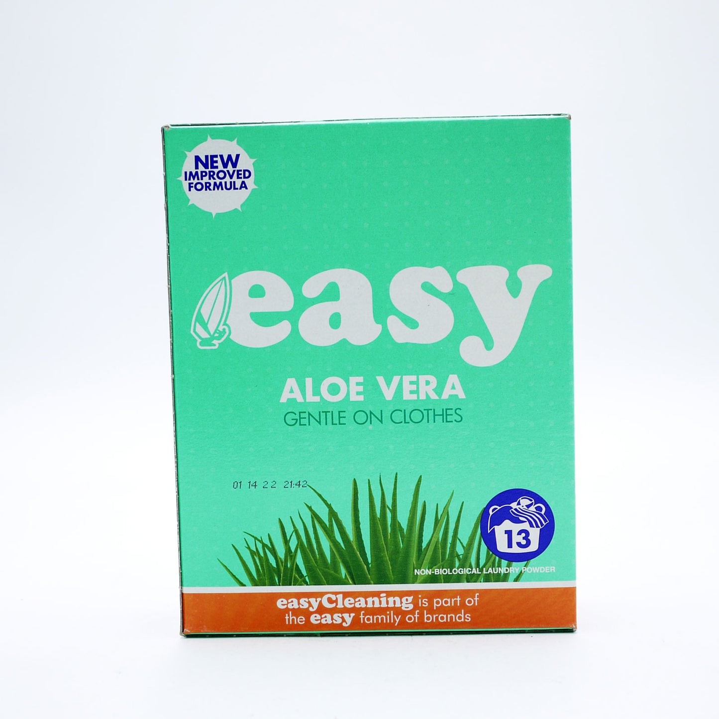 LESSIVE EN POUDRE EASY LAVAGE 13 LAVAGES NON BIO ALOE VERA 884G
