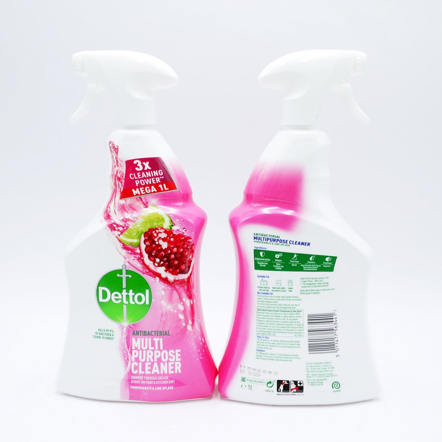 DETTOL POWER & FRESH SPRAY GRENADE 1L