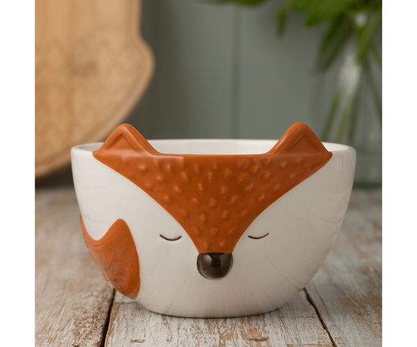 Adorable bol renard des bois - Parfait pour les amoureux de la nature.