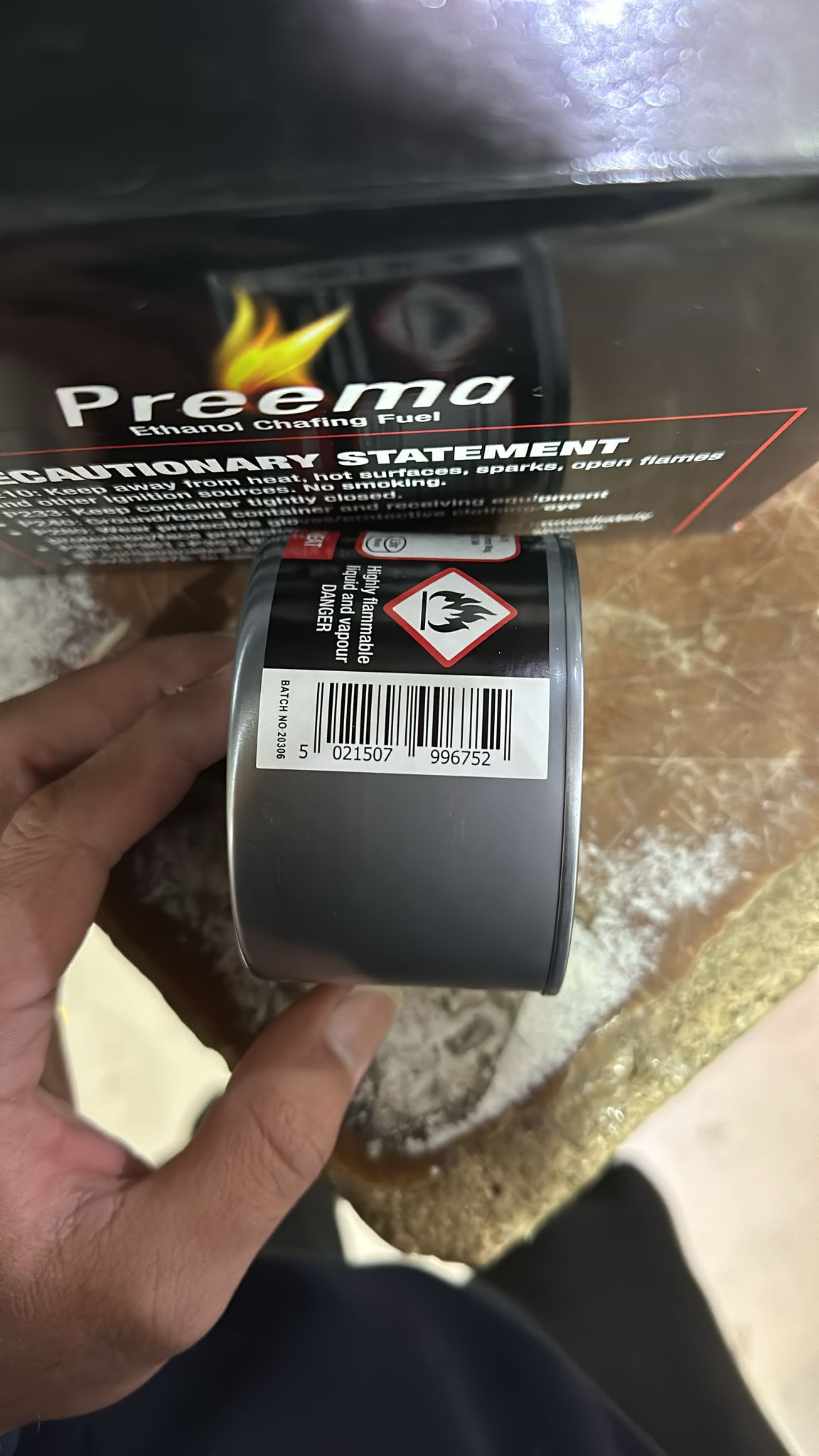 Preema Éthanol Combustible de frottement Carburant de restauration fiable pour les événements