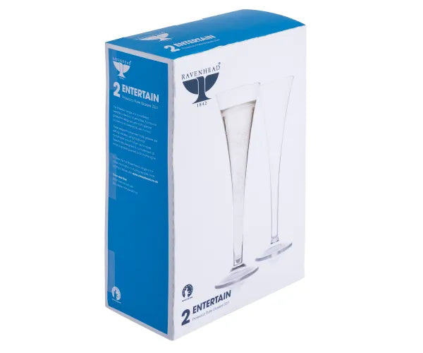 Lot de 2 flûtes à Prosecco en verre 22cl
