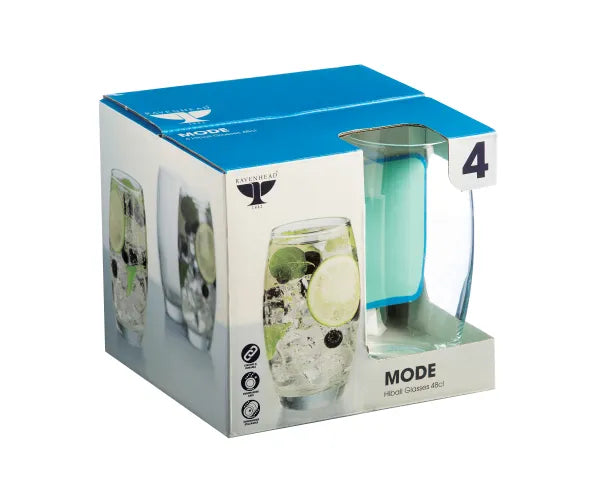 4 verres Hiball 48 cl - Une verrerie élégante pour toutes les occasions