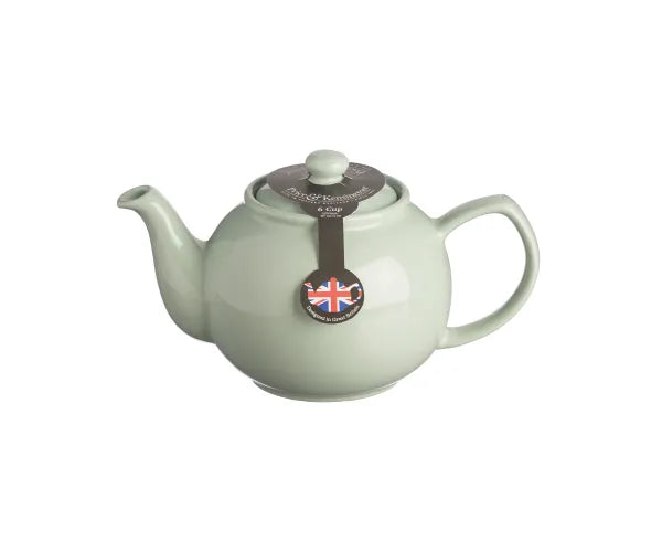 Théière menthe 6 tasses, en céramique élégante, pour des moments de thé parfaits
