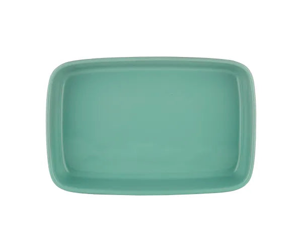 Plat rectangulaire World Foods Aqua 29 x 19 cm – Vaisselle élégante pour une table moderne.