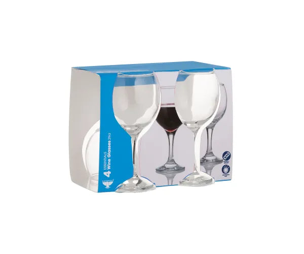 Coffret Essentiels 4 Verres à Vin 29cl - Sélection Premium pour les Amateurs de Vin