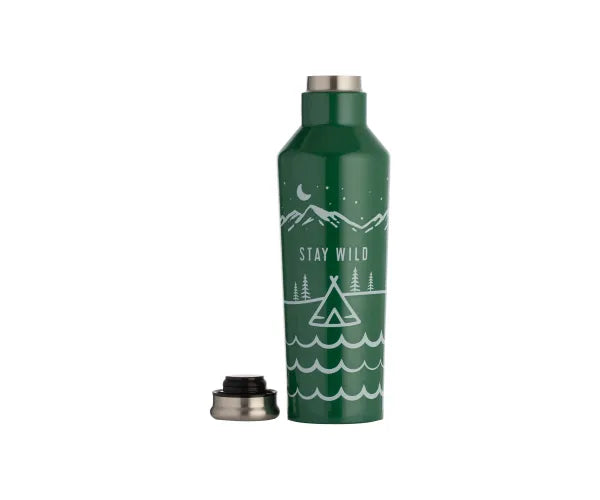Pure Stay Wild Double Wall Bottle 500ml - Insulated Stainless Steel Drinkware