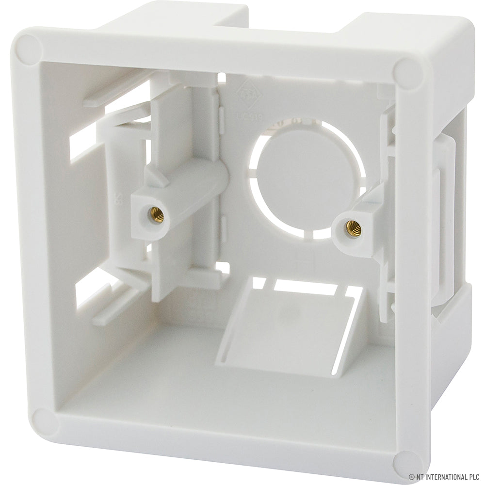 Boîte d'encastrement pour cloison sèche 1 poste 35 mm simple (lot de 10) pour un câblage propre et sécurisé