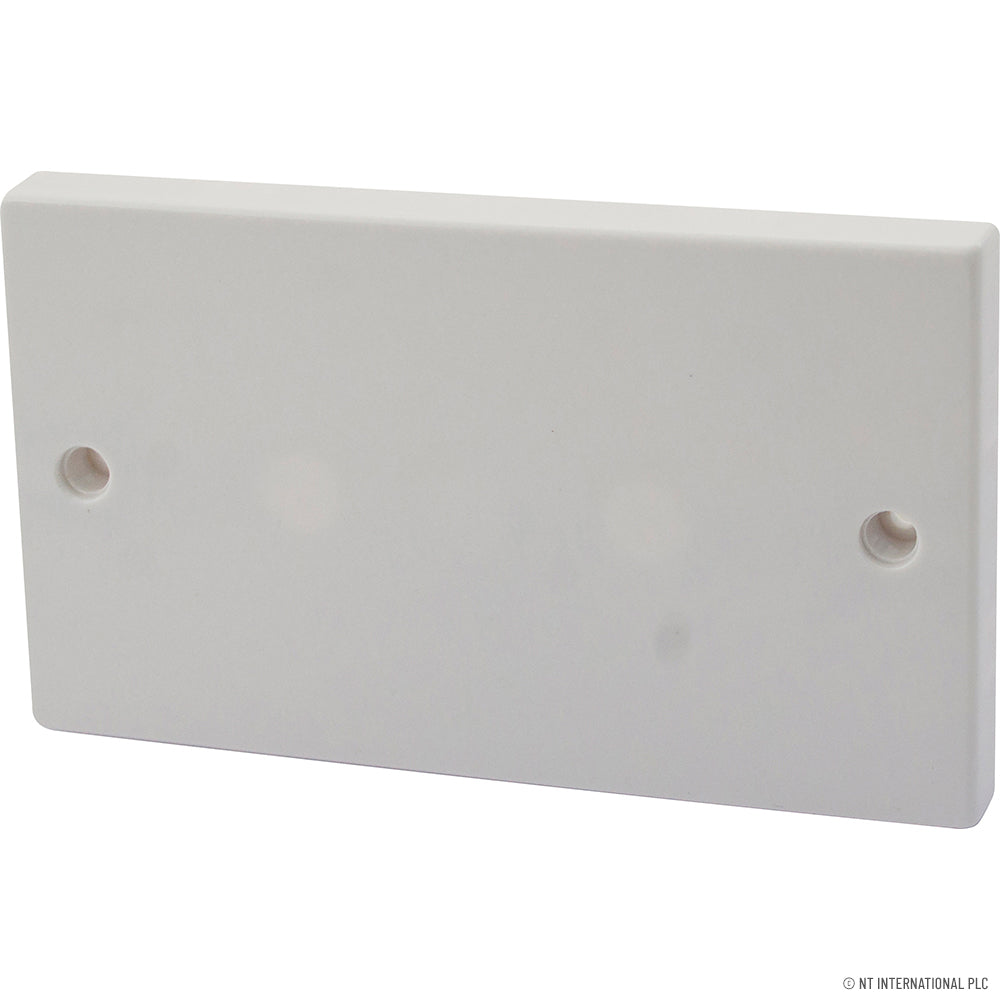 Plaques d'obturation doubles en blanc élégant.