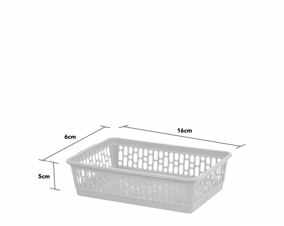Single Small Handy Basket Cool Grey