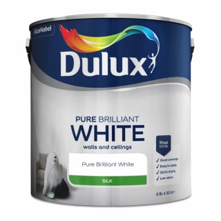 Dulux Silk Emulsion Paint - Pure Brilliant White 2.5L
