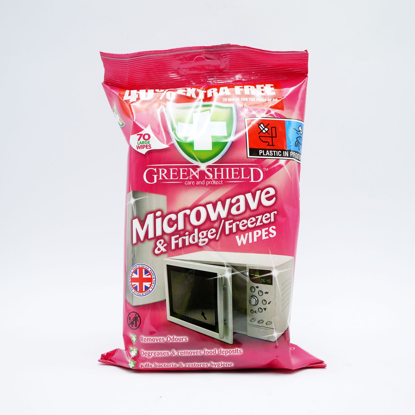 LINGETTES MICRO&FRIGO/CONGEL GREENSHEILD 70P.