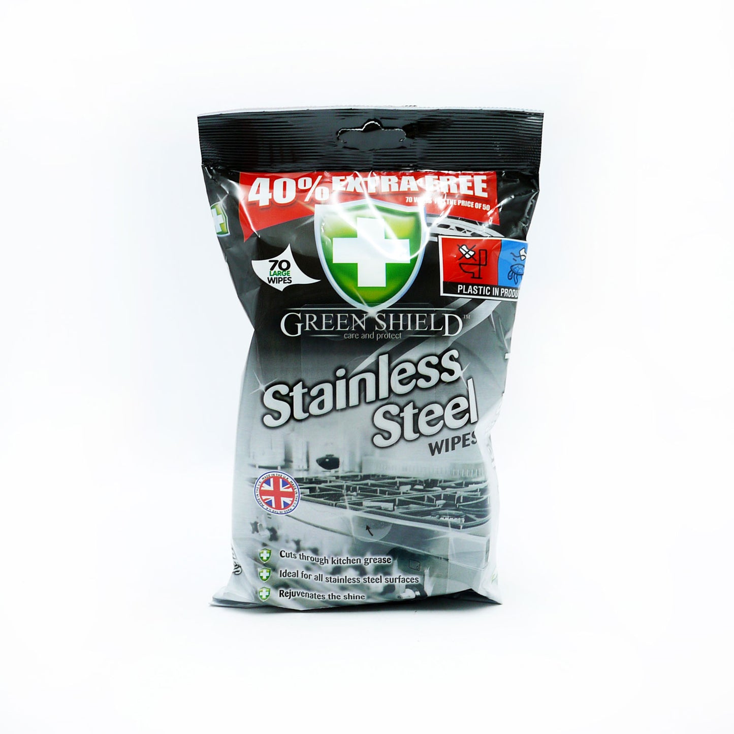 LINGETTES INOX GREENSHIELD 70