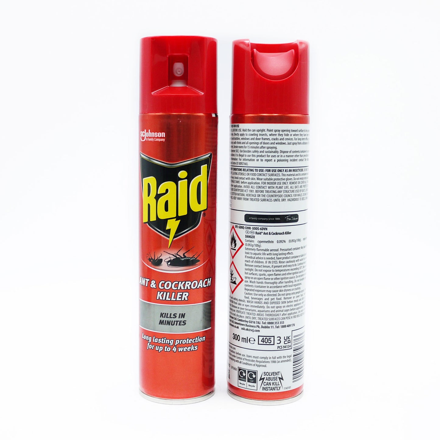RAID INSECTES RAMPANTS AÉROSOL 300ML