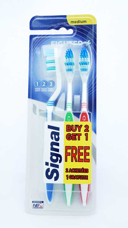 BROSSE À DENTS SIGNAL FIGHTER + MEDIUM (C)