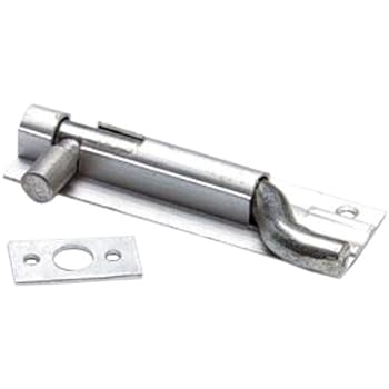 Swan Necked Door Bolts, Aluminium 75mm (3")