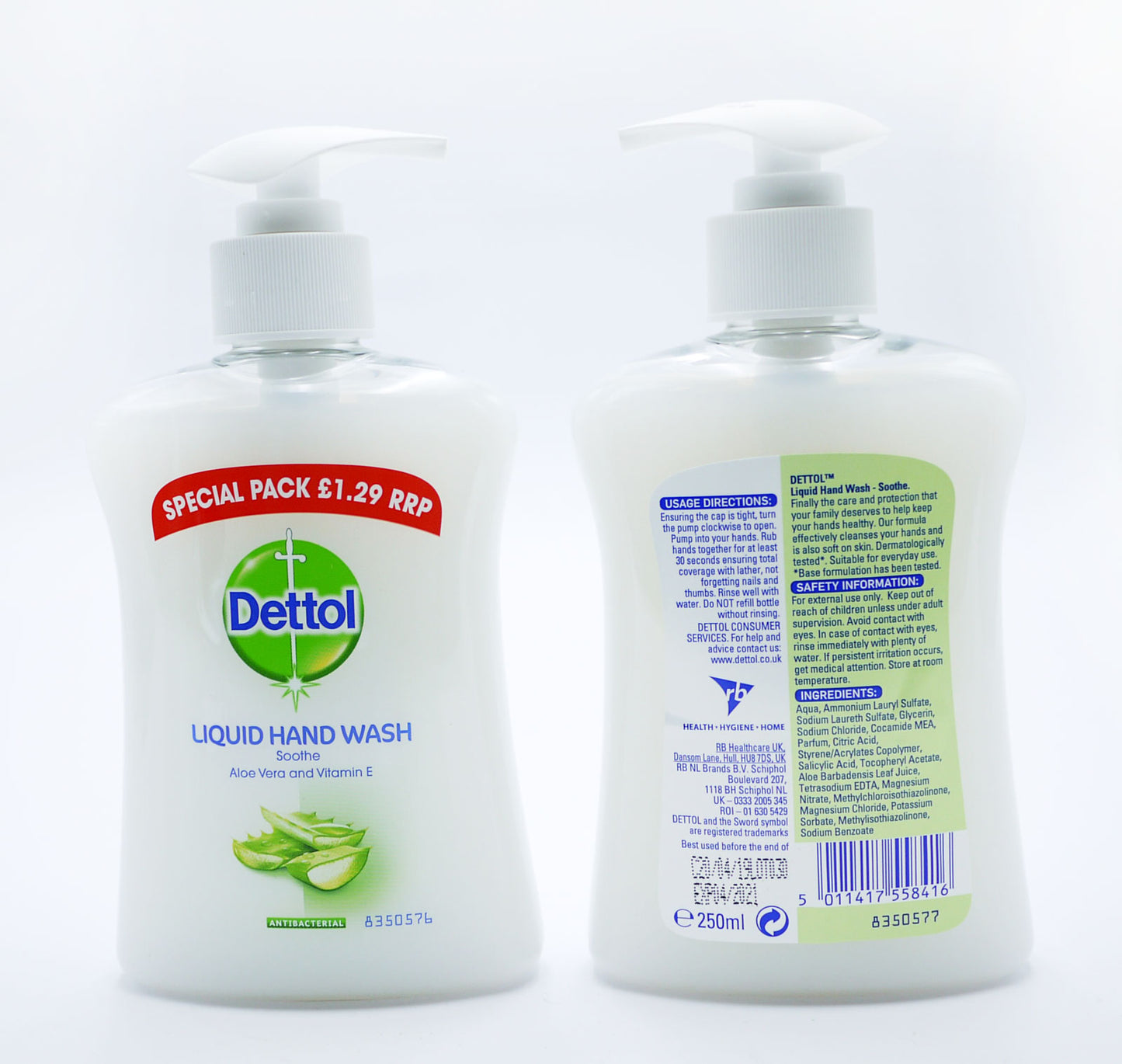 DETTOL ANTIBAC HAND WASH ALOE PM £1.29