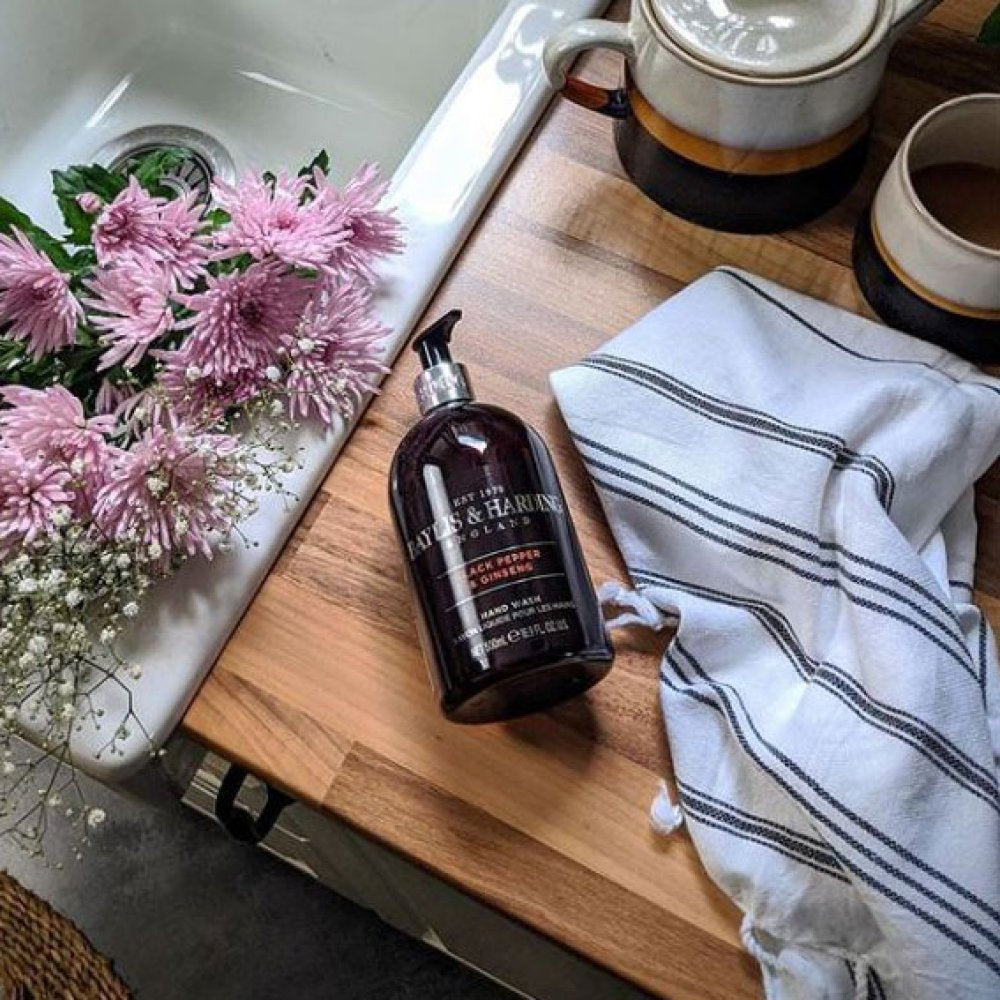 SAVON LIQUIDE POUR LES MAINS POIVRE NOIR ET GINSENG